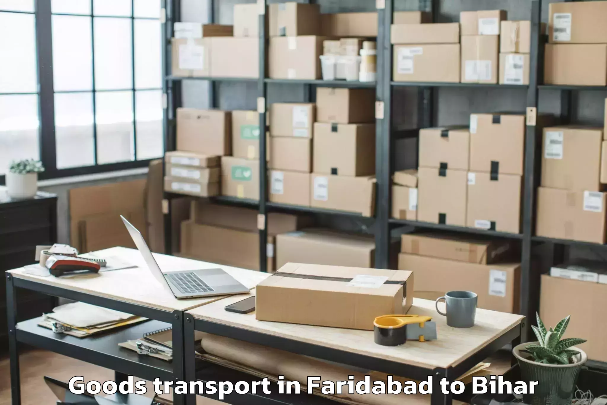 Reliable Faridabad to Charaut Goods Transport